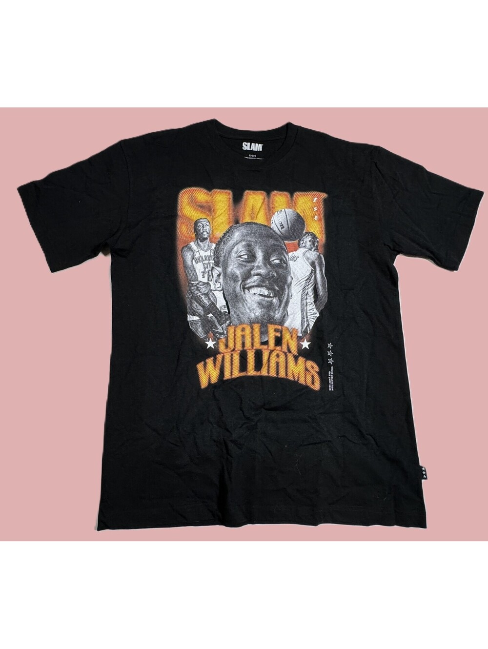 SLAM Jalen Williams Black Oklahoma City Thunder Remix T Shirt Mens L NEW